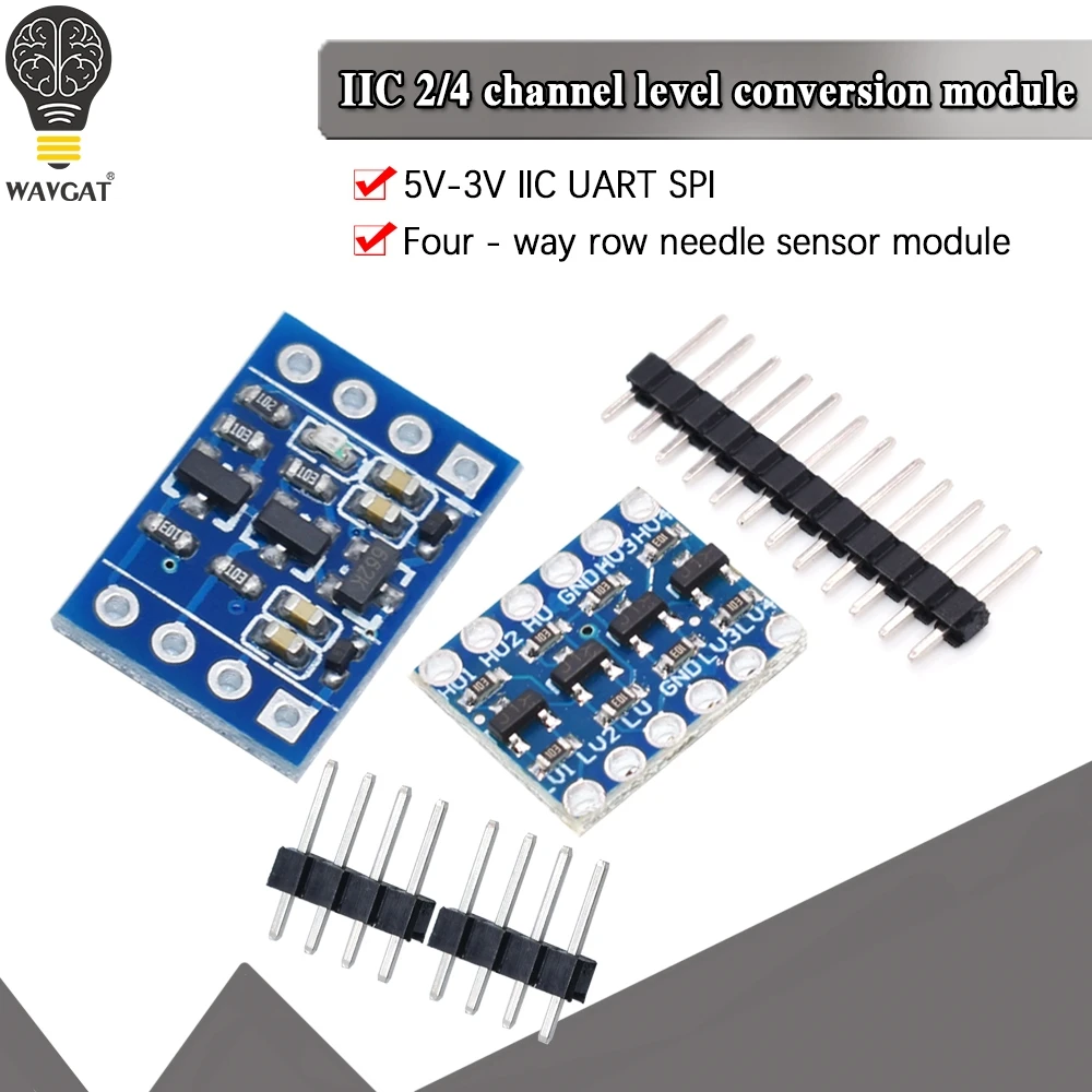 2/4-канальный IIC I2C логический преобразователь уровня двунаправленный модуль 5 в 3 В
