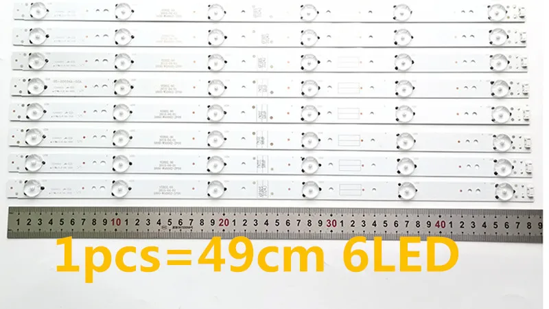12 шт. светодиодный Подсветка полосы 6 лампы для 50E5DHR 50X5 50E3500 50E6100 свет бар 5800 W50002 2P00