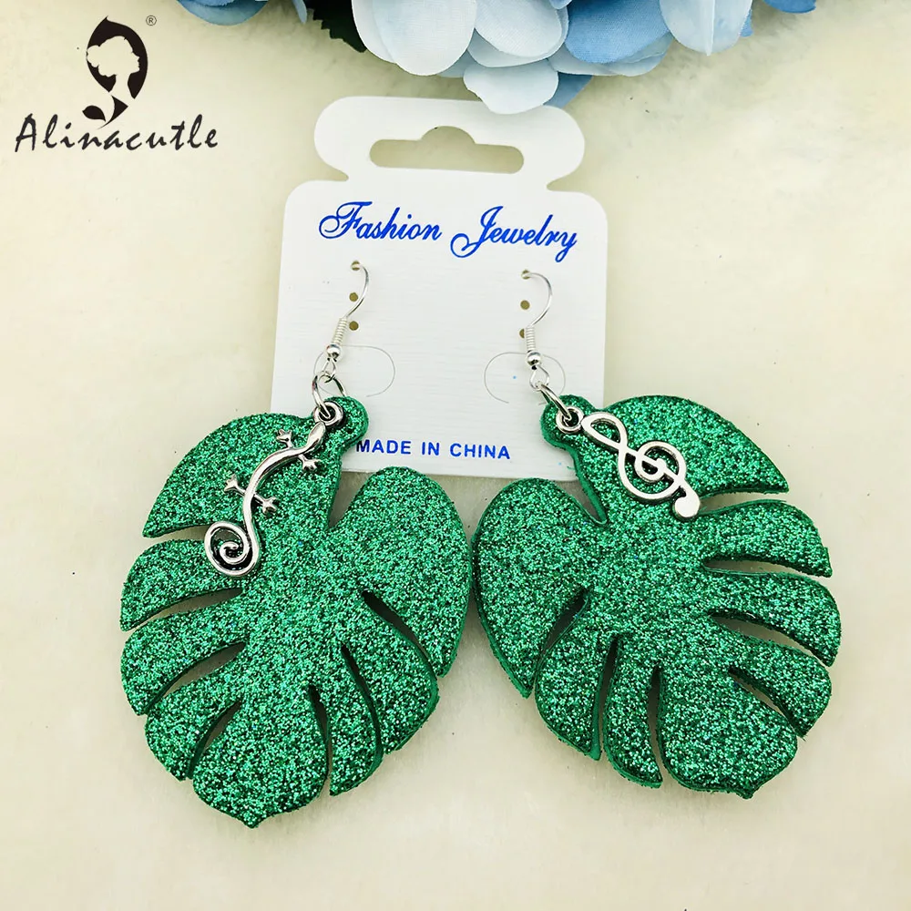 Набор металлических бирок Alinacutle с большими листьями набор серег для
