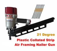 21 degree plastic collated strip air framing nailer gun pneumatic plastic inclined row nail gun oblique row nail gun nr83a2
