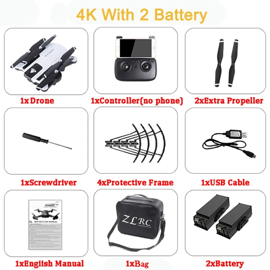 4K White 2B Bag SG900 X192 gps Квадрокоптер с 720 P/4 K HD камерой Rc вертолет gps фиксированная точка wifi FPV дроны следуем за мной режим vs Hubsan H501s - Цвет: 4K White 2B Bag