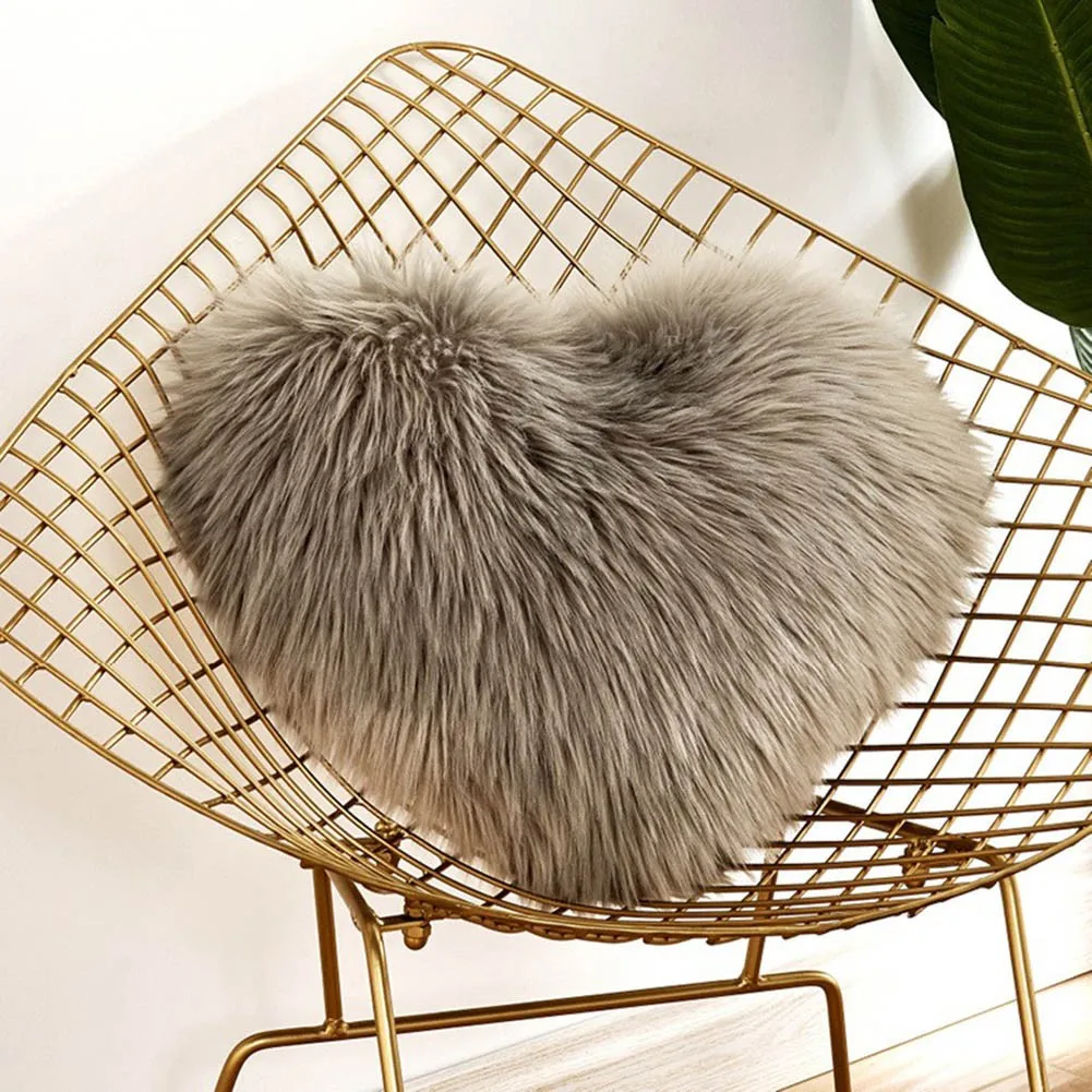 

1Pc Home Cushion Hugging Pillow Case Sofa Chair Love Shaped Cushion Home Textile Decoration Supplies Easy To Clean