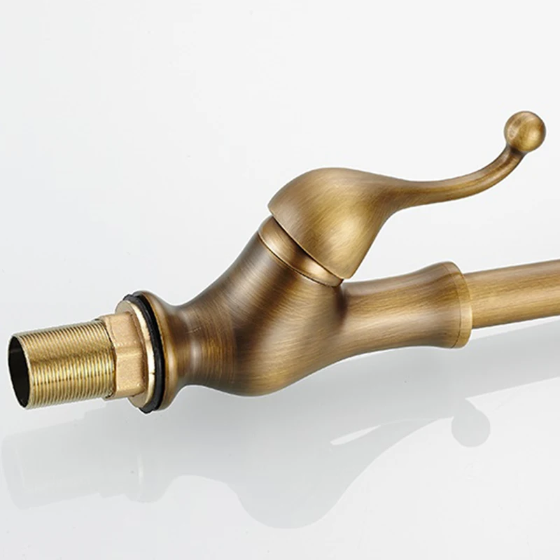 Кран для ванной комнаты античная латунь водопроводный кран кухонный с одной