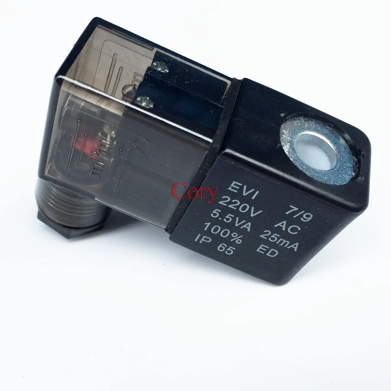 1PC For 4V210-06/08 4V220-06/08 4V230C 2P025-06/08 2V025-06/08 3V1-06 plug type DC 12V/24V AC 110V/220V valve solenoid coil |