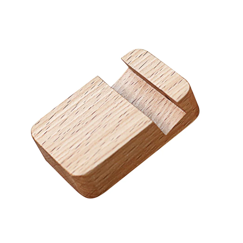 

Walnut Beech Mobile Phone Table Stand Mobile Phone Tablet Computer E-reader Stylish Simple Stand 2x5.8x1.5cm
