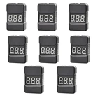 Тестер напряжения Lipo HotRc BX100 1-8Sзуммер низкого напряженияпроверка напряжения батареи с двумя динамиками для игрушек Lipo