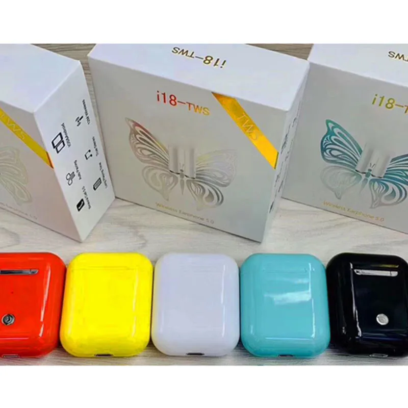 10 шт. Оригинальные 18 TWS беспроводные наушники Bluetooth гарнитуры Сенсорное