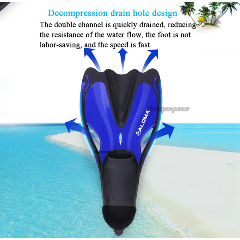 Плавательные ласты для водных видов спорта нескользящие профессиональные