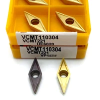 vcmt110304 vp15tf vcmt110304 ue6020 us735 cnc turning insert machine tool turning and milling tool vcmt 110304 carbide insert