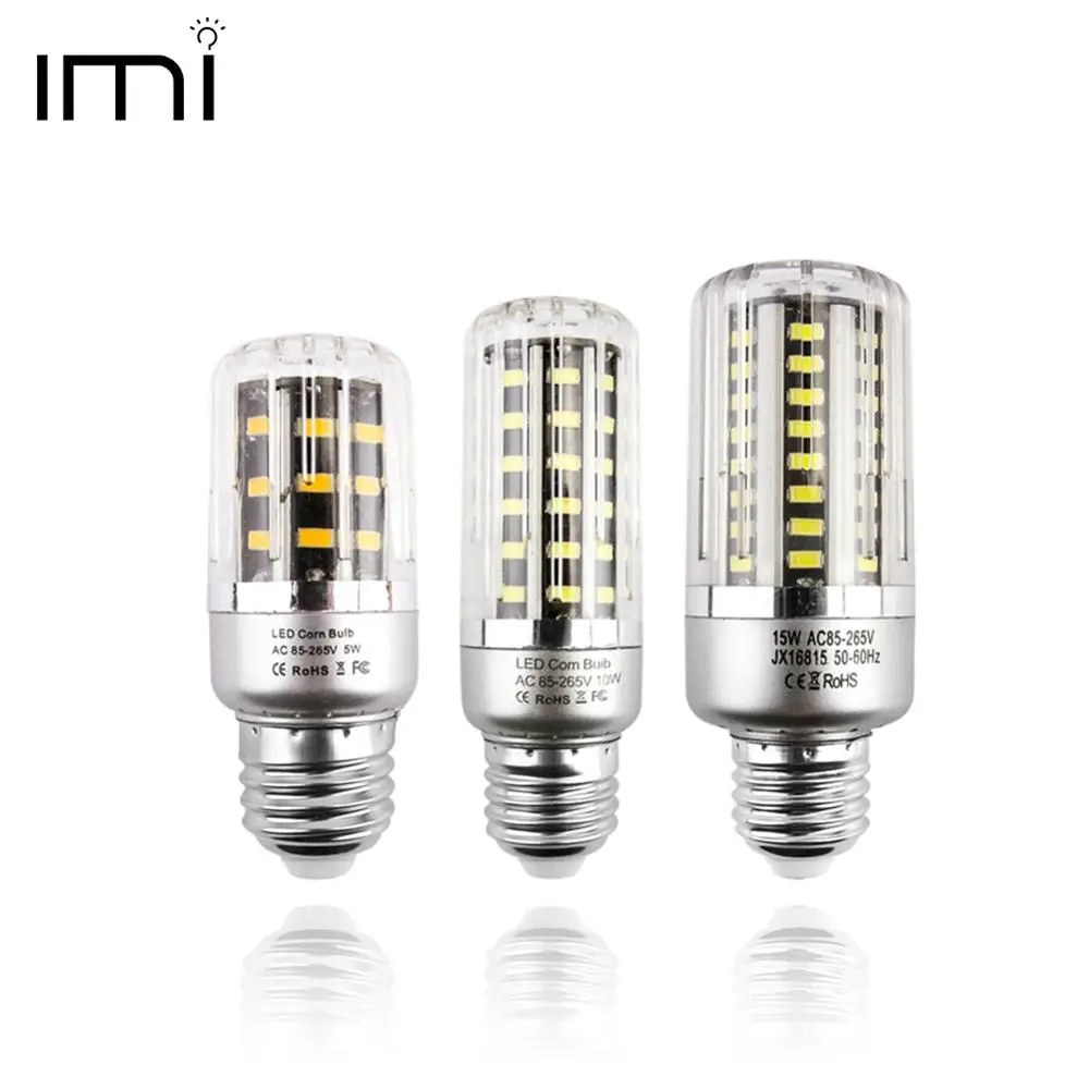 Сверхъяркая светодиодная лампочка E27 лампа E14 30 38 54 85 105 115 125 LED s SMD5736 220 В кукуруза