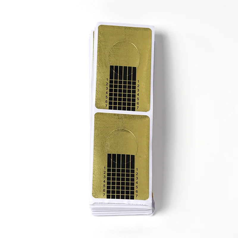 Новинка 100 шт. наклейки для дизайна ногтей самоклеющиеся удлинители бумага