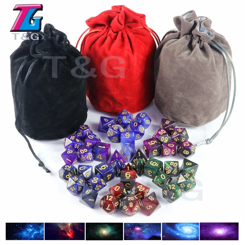 Top Grade Fashion Galaxy Dice 7 Pieces Role Playing Table Board Game Portable Man Gift|Кубики| |