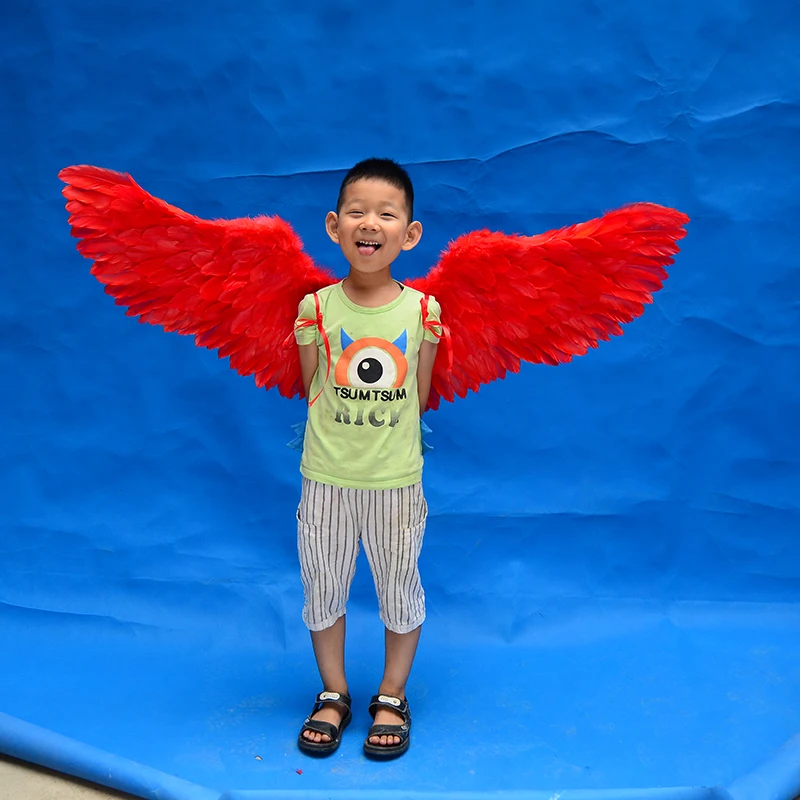 Костюм для косплея Крылья ангела взрослых и детей Радужное перо реквизит