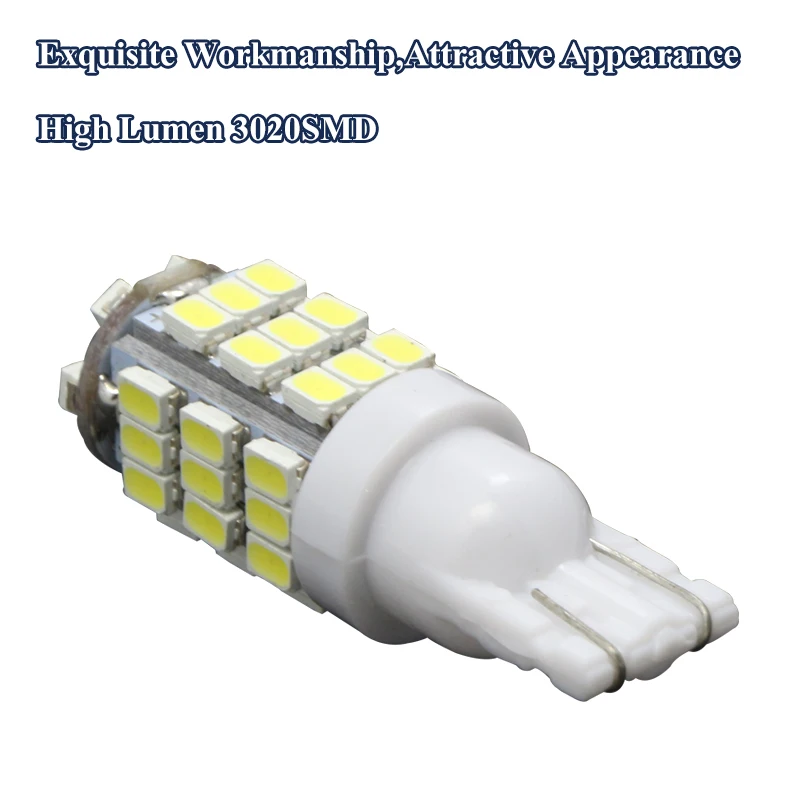 20 шт T10 светодиодный 42 Smd СВЕТОДИОДНЫЙ автомобильные лампочки W5W 194 168 светодиодный Клин Поворотники боковые свет белый Цвет DC12V