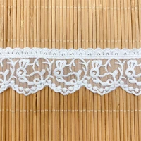 milk silk lace trim diy lady lolita dress skrit mesh tulle embroidery rabbit sewing accessories v2354
