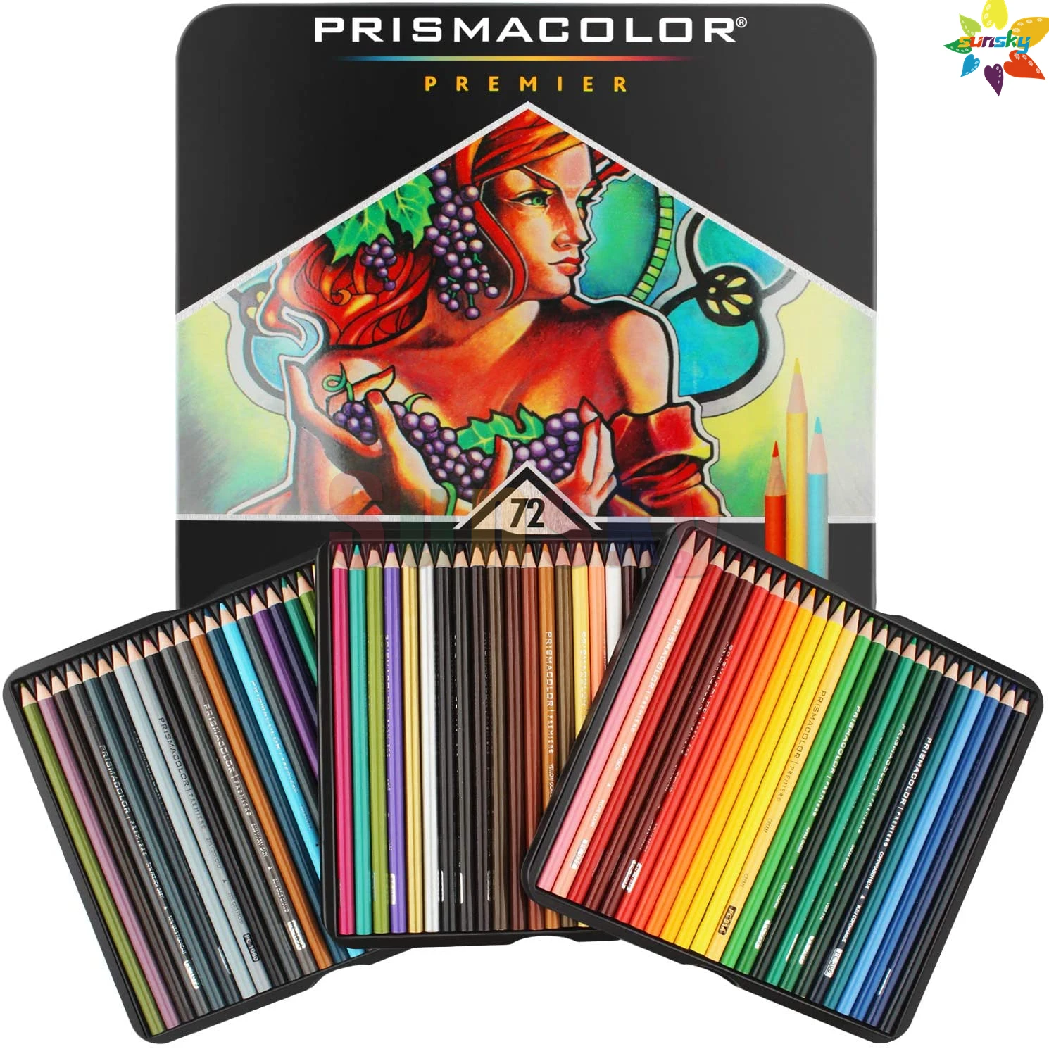 USA prismacolor art масляный цветной карандаш 12/24/36/48/72/132/150 color lapis de cor мягкий