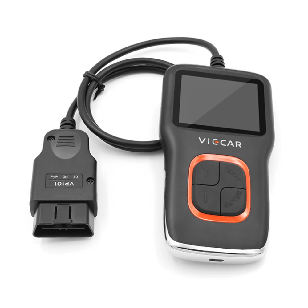 Оригинальный считыватель кодов Viecar VP101 OBDII EOBD считывающий/четкий код