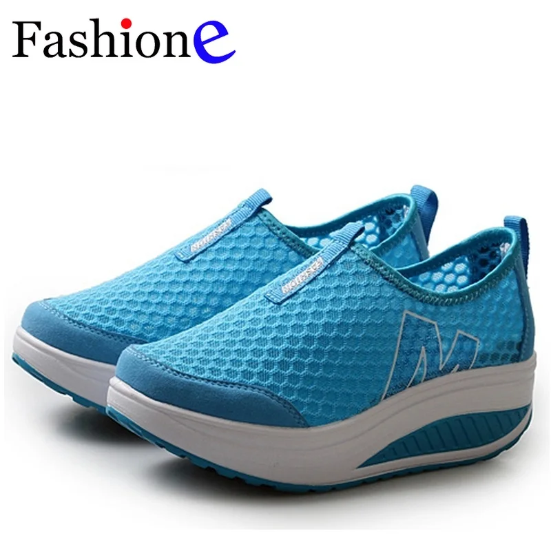 Женские дышащие кроссовки летние женские тонкие туфли на танкетке женская обувь