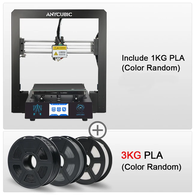 I3 Mega Add 3kg ANYCUBIC I3 Мега 3d принтер Плюс размер полная металлическая рамка решетка платформа настольная сопло промышленного класса дешевые FDM 3d Принтер Комплект 3d-принтер - Цвет: I3 Mega Add 3kg