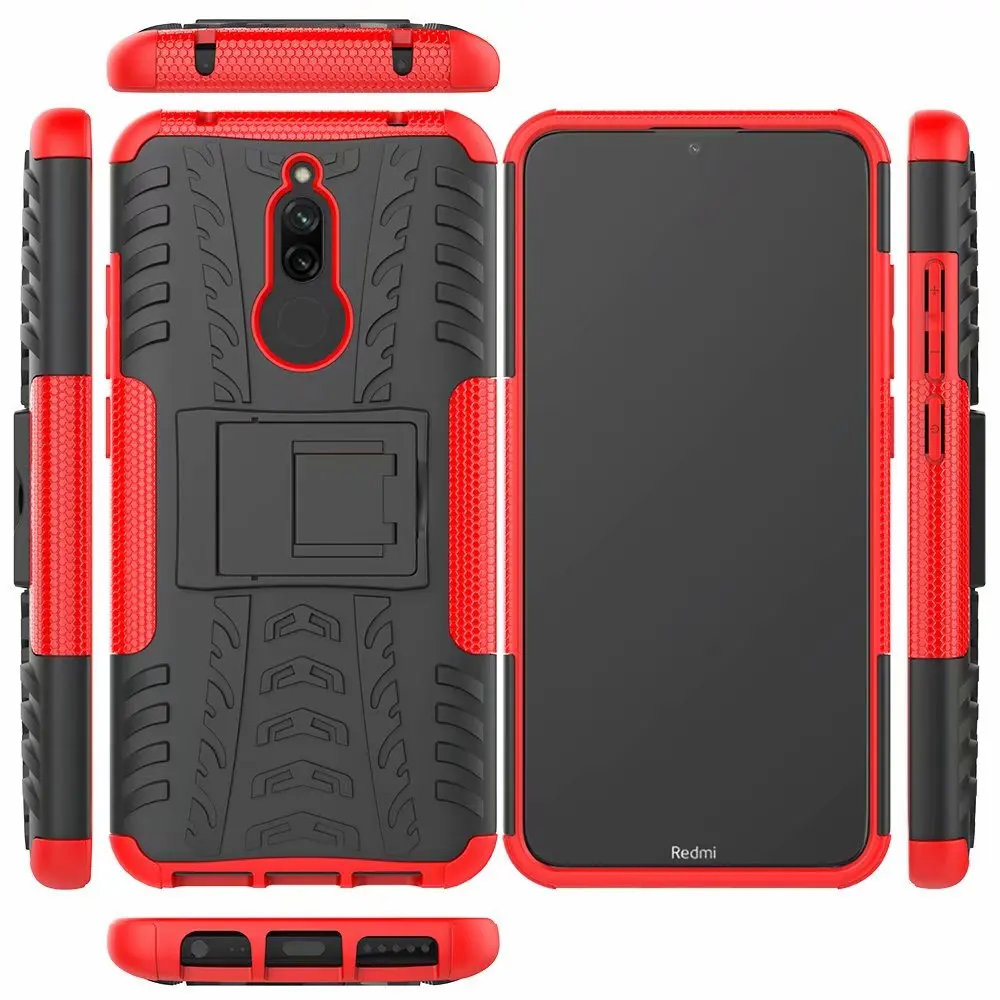 Прочный чехол для Xiaomi Redmi 8A чехол для Xiaomi Redmi 8 Note 8 pro Бампер противоударный жесткий ТПУ силиконовый защитный чехол для телефона держатель