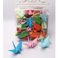 100pcs 10cm 15cm finished handmade thousand 1000 origami paper cranes decorations for wedding birthday premade creative gifts