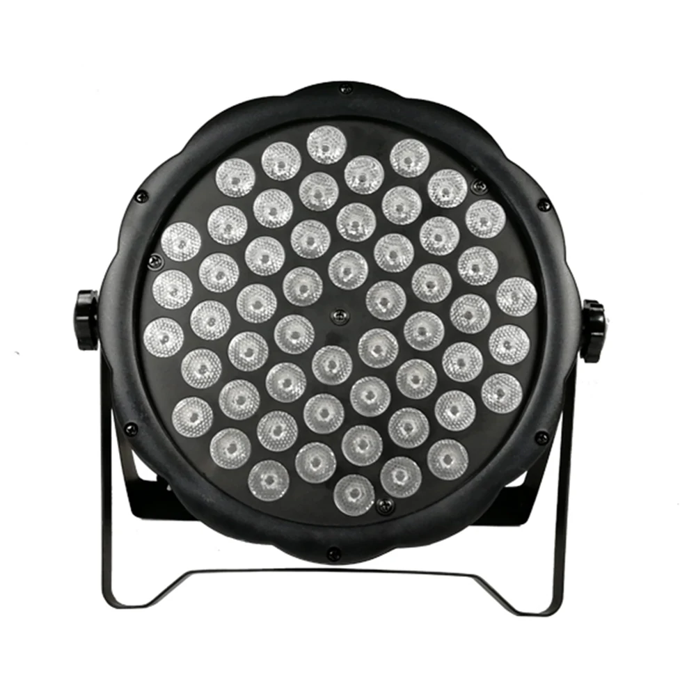 12 шт./54x3 Вт rgb 3в1 led par огни + чехол для полета 7 dmx512 канальный плоский