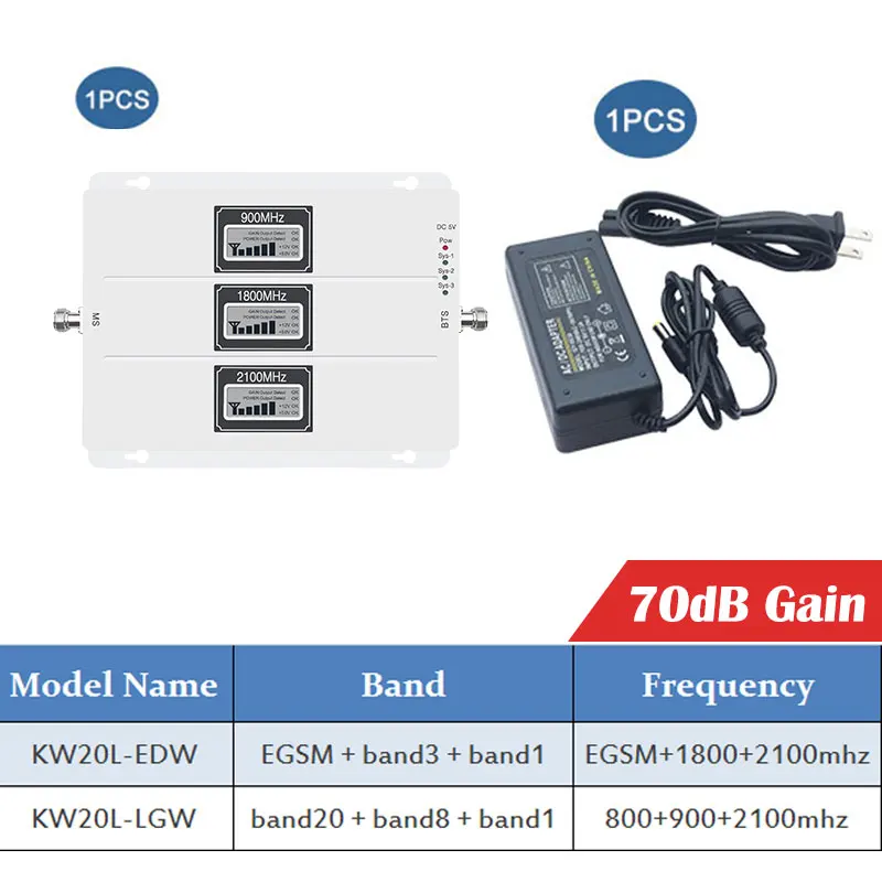 Lintratek 70db трехполосный повторитель сигнала 2g 3g 4g 800 850 900 1800 2100 EGSM 4G сотовый телефон