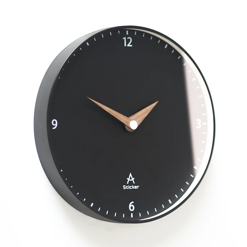 Большие настенные часы Modren металлические креативные черные Декор для дома