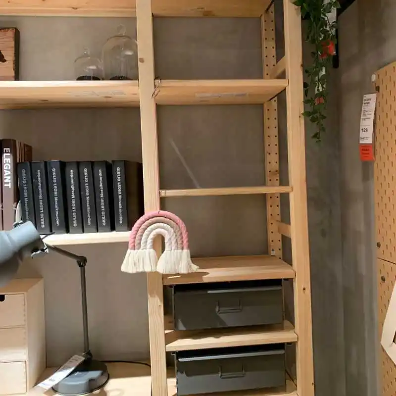 

4 Layers Macrame Rainbow Wall Decor for Bedroom Nursery Baby Kids Rooms Colorful Tapestry Rope Woven Tassel Wall Hanging Toys