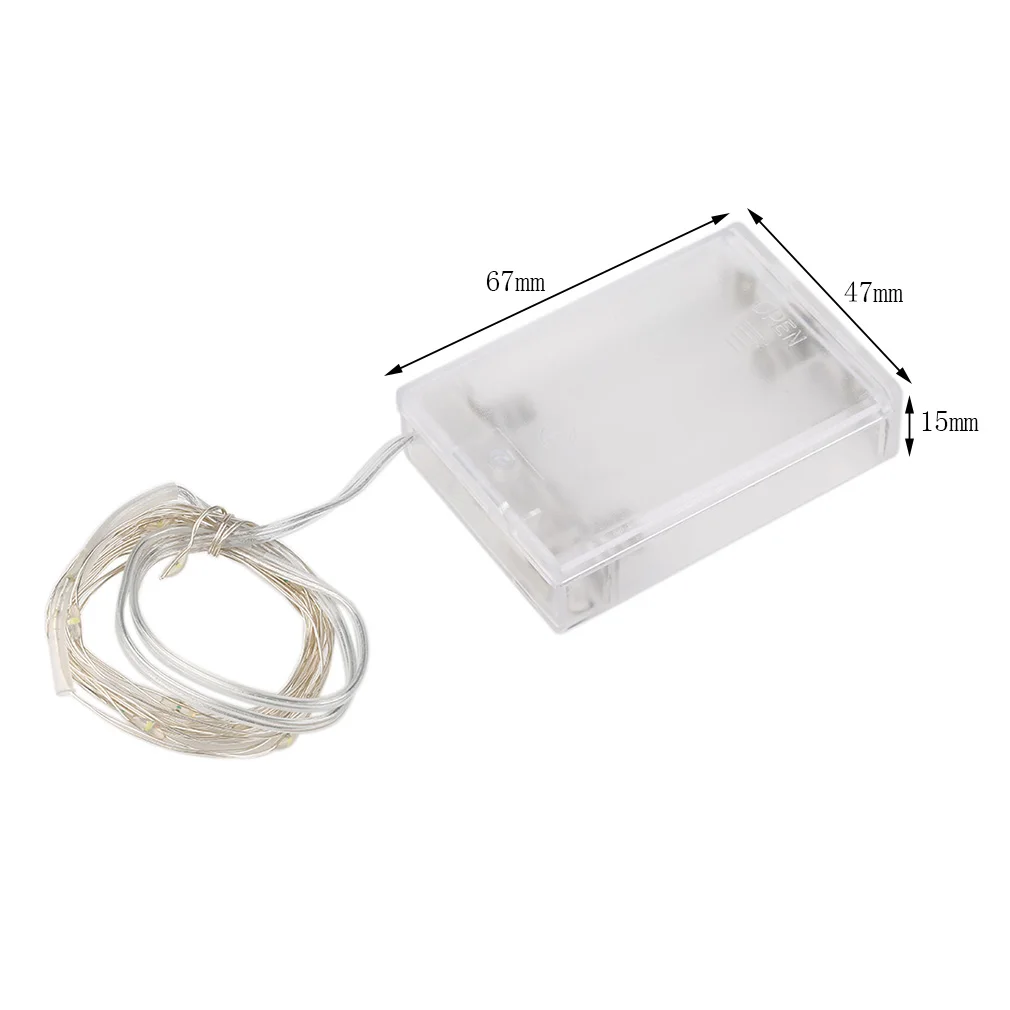 

ICOCO 2/3/5/10m LED 3AA Battery Silver Wire String Light Fairy Lamp for Festival Christmas Holiday Party Weddin Decor Drop Ship