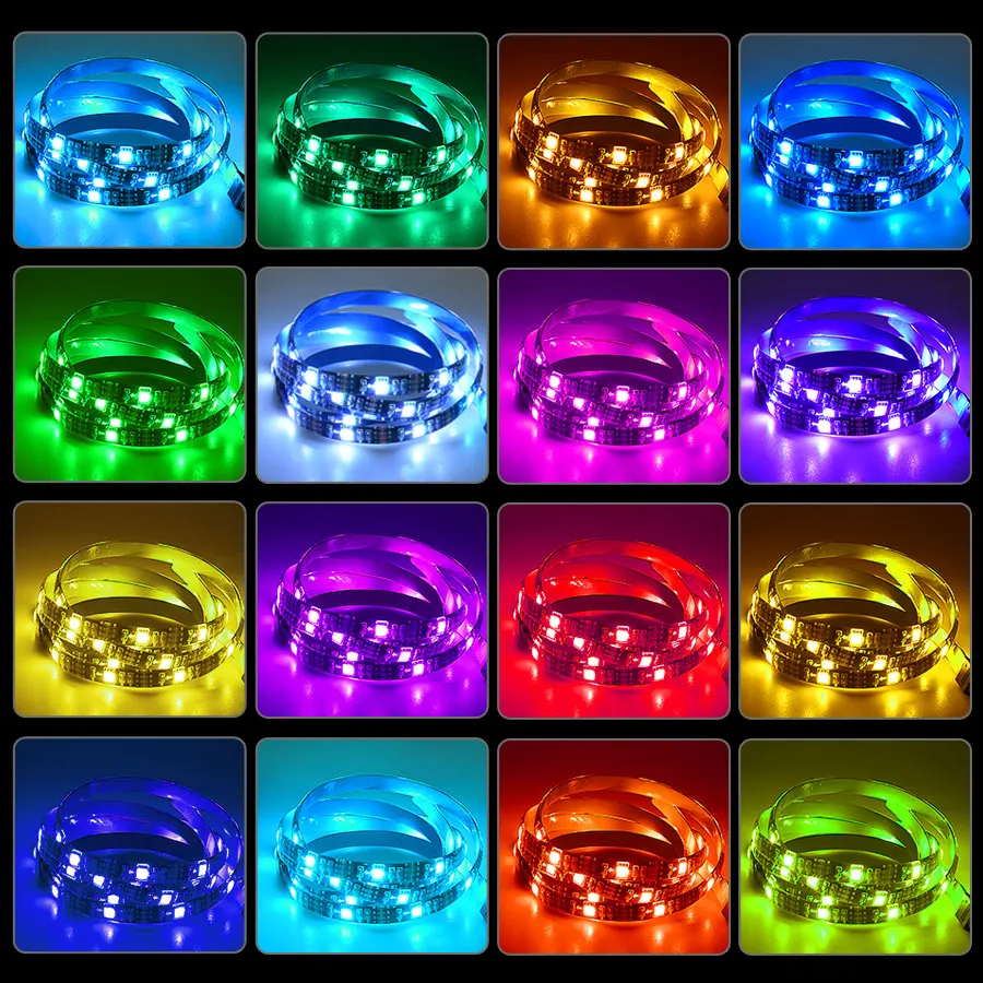 Светодиодная лента 0 5 3 м с USB подсветка для телевизора 5050 SMD Диодная RGB настольного