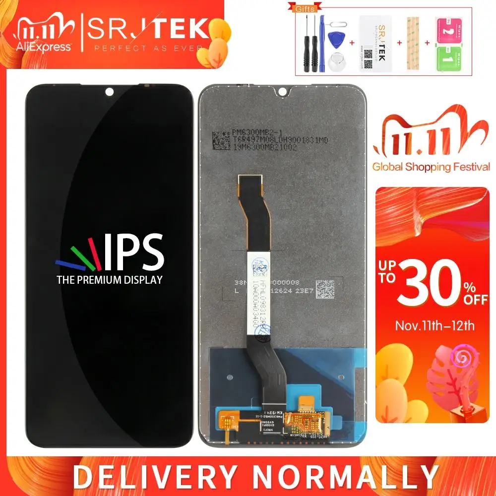 Srjtek для Xiaomi Redmi Note 8 ЖК матрица сенсорный экран дигитайзер сборка Рамка XIAOMI REDMI NOTE