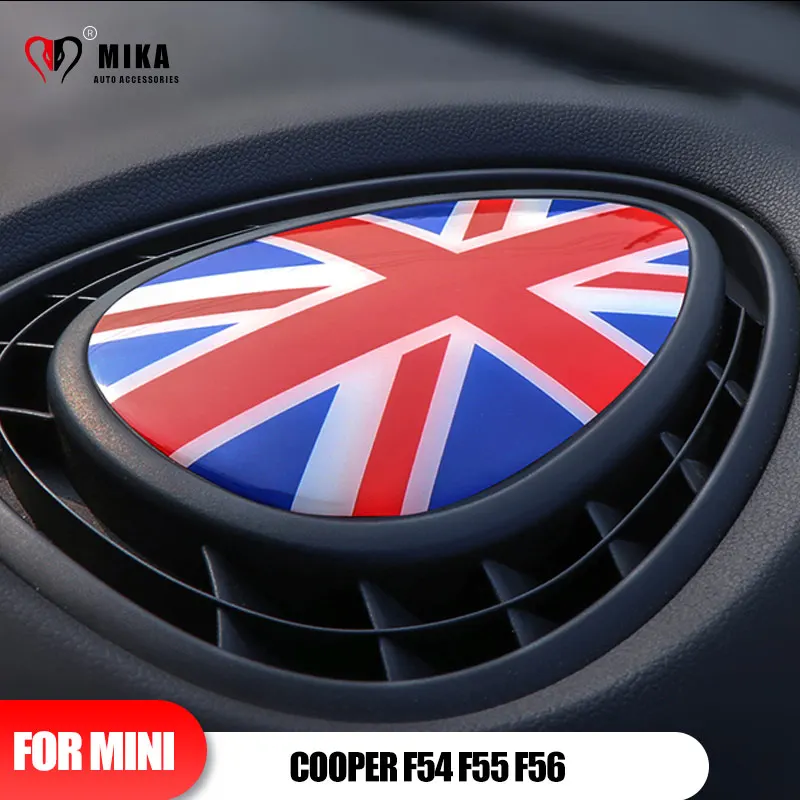 

FOR MINI Cooper F54 F55 F56 3D Epoxy Interior Stickers Protected Decal Top Center Panel Air Outlet Car Decoration Auto Styling
