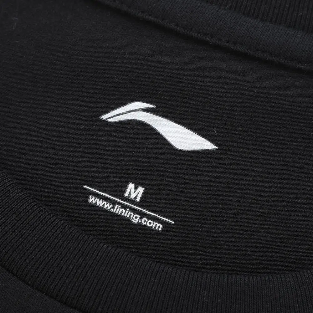 Женские футболки с дышащей подкладкой 92% хлопок 8% спандекс Li ning свободные
