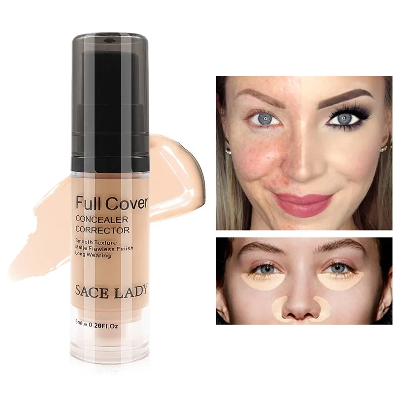 Liquid Face Concealer Full Cover Eye Dark Circles Cream 6ml 8 Colors Makeup Corrector Waterproof Facial Make Up Base Cosmetic |