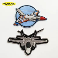fighter plane patches for clothes iron on diy stripes embroidery sticker badges