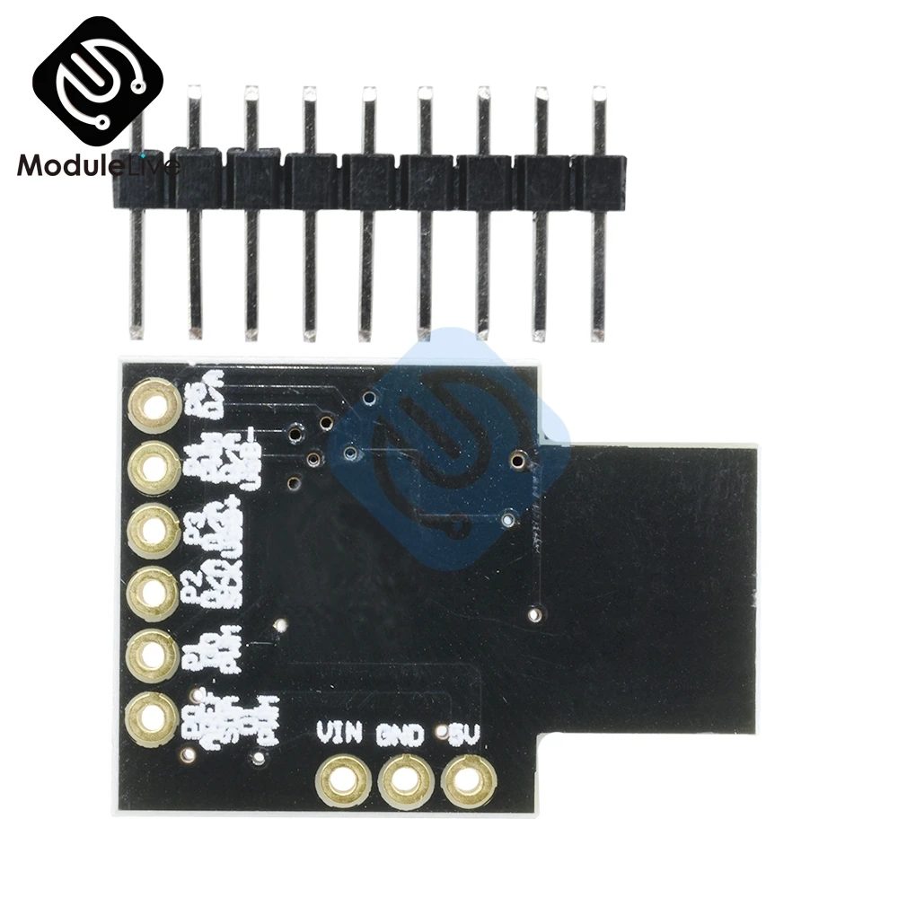 

Kickstarter Development Board ATTINY85 I2C SPI Micro USB Attiny85 Module For Arduino With 5V 8K Flash