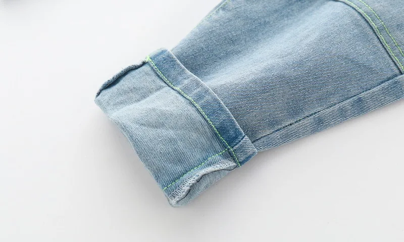 Черные синие джинсовые брюки для мальчиков осенние детские в Корейском стиле