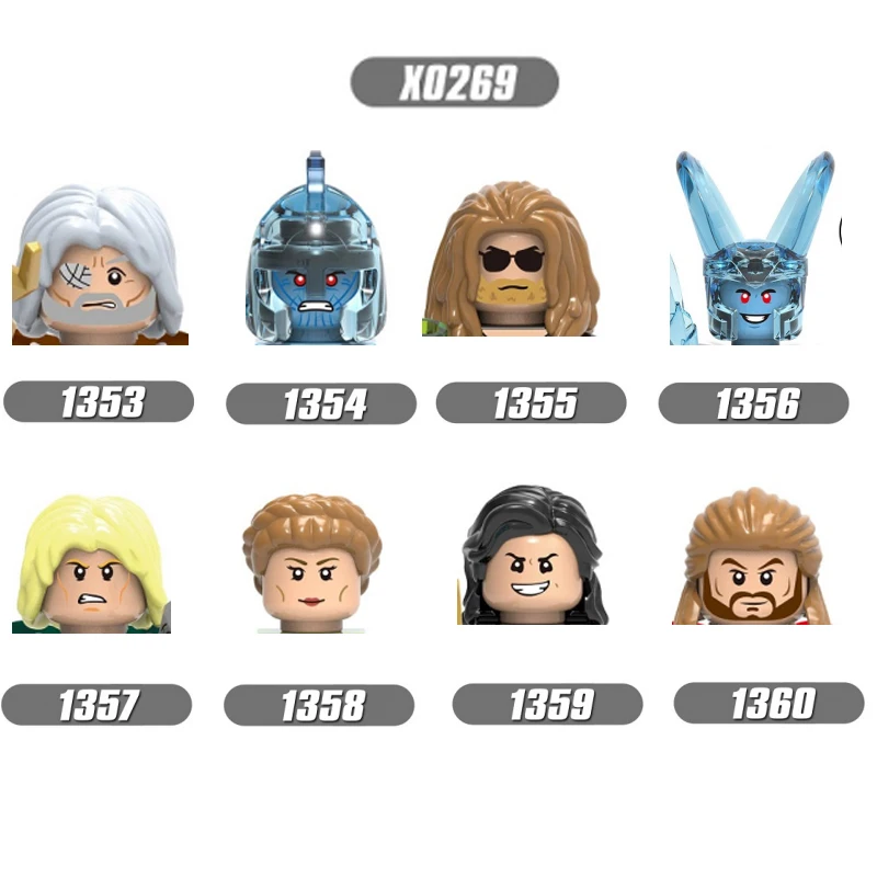 

2021 Movie series characters Heroed X0269 Head Accessories Building Block Toys Children Gift Boy