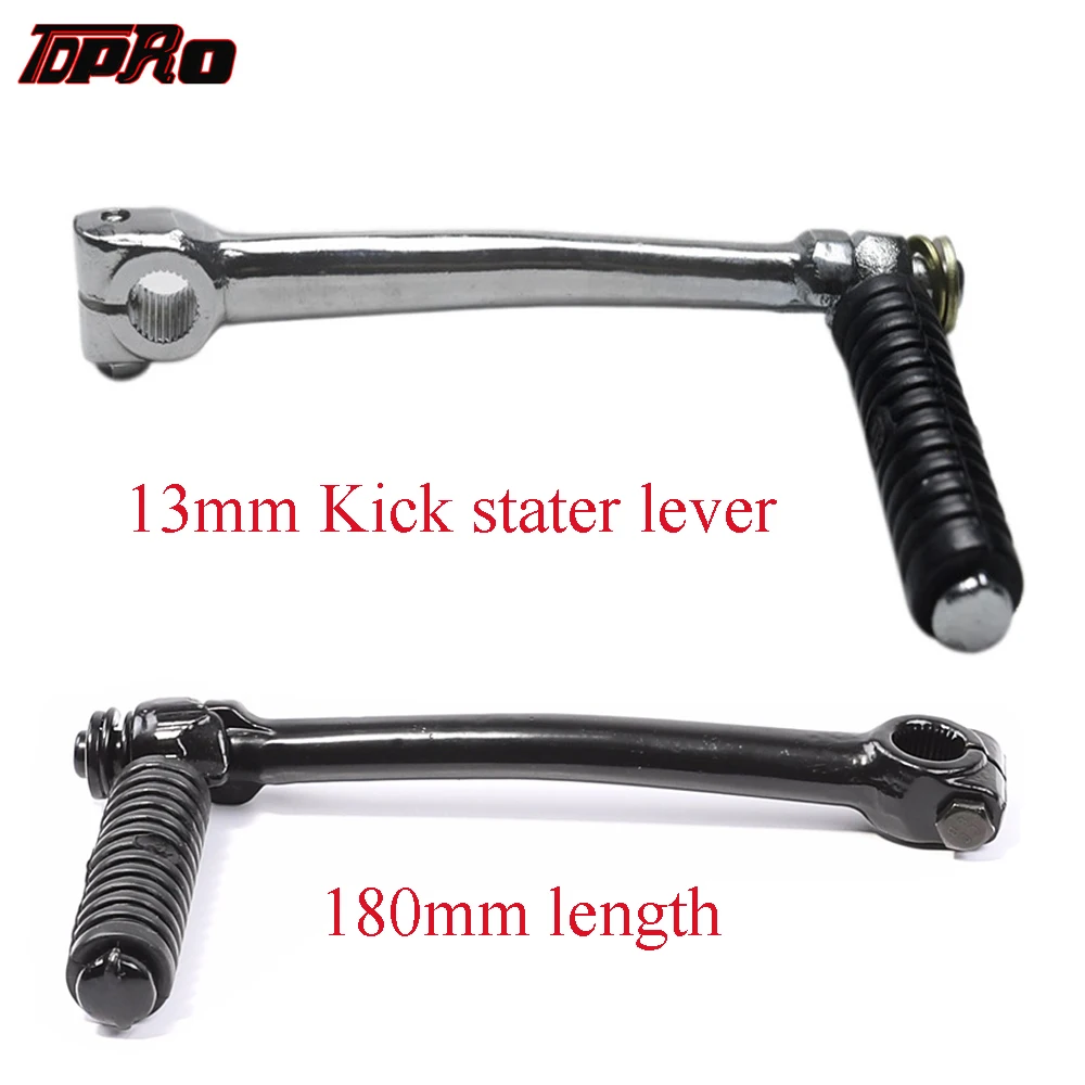 

TDPRO 13mm 180mm Dirt Pit Bike Motorcycle Kick Start Starter Lever For Honda CRF50 XR50 CT70 90cc 110cc 125cc 140cc 150cc Motor