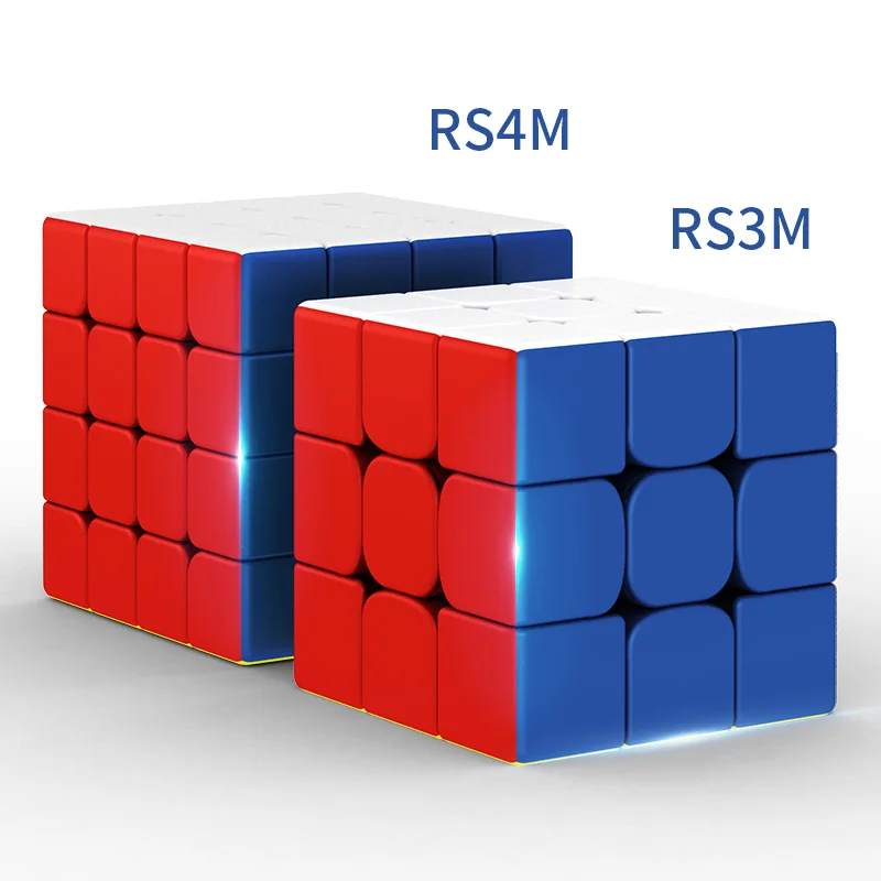 Moyu RS4M 2020 Магнитный 4x4x4 магический куб 4x 4 скоростной RS3M 3x3x3 куб-головоломка 3x3 Magico RS4