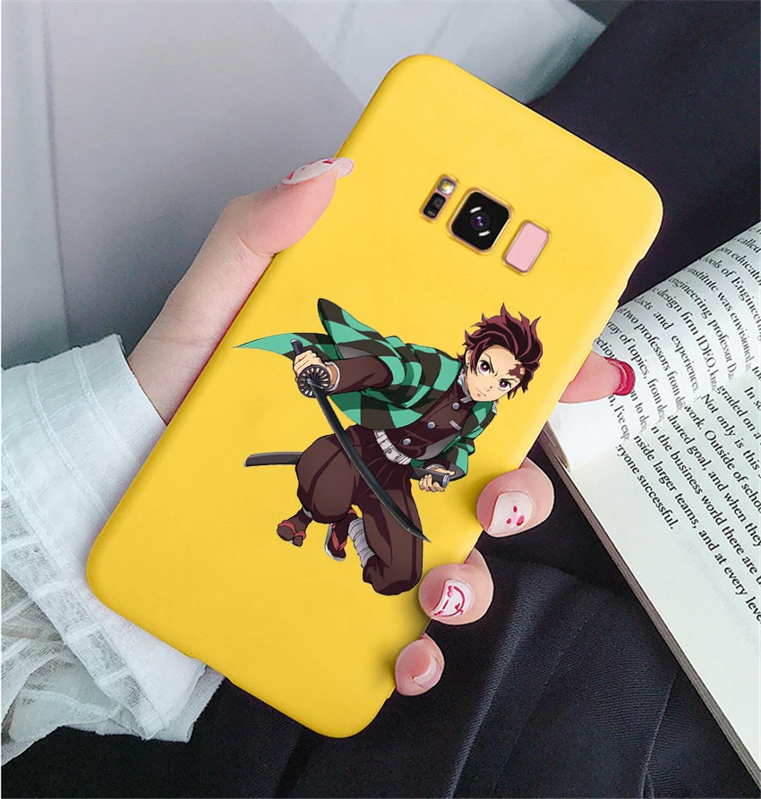 Камадо Nezuko Kimetsu без Yaiba демон убийца ТПУ, конфетный мягкий чехол для телефона для samsung s8 s8plus s9 s9plus s10 s10e note9 note10 - Color: HHSR-24079