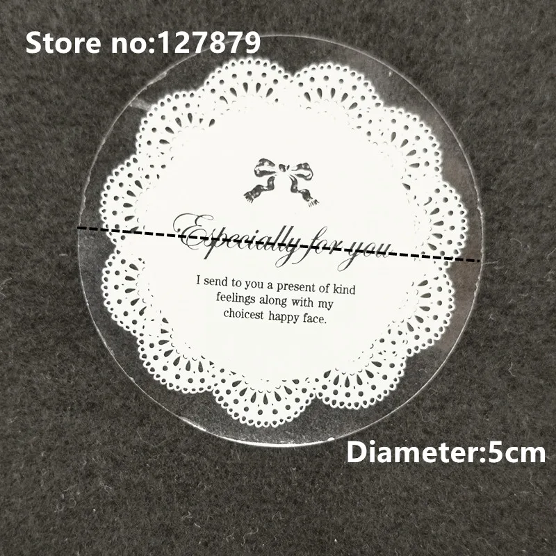 60 шт. прозрачные наклейки с круглыми этикетками диаметр 50 мм | Дом и сад