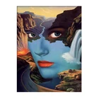 Алмазная живопись, полностью круглая религиозная искусственная религиозная Женская Алмазная вышивка