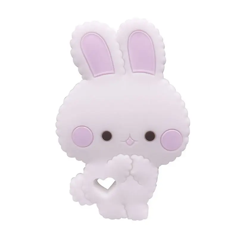 

Cartoon Animal Rabbit Silicone Teether Baby Chew Teeth Molar Toy Appease Infants Supplies 24BE