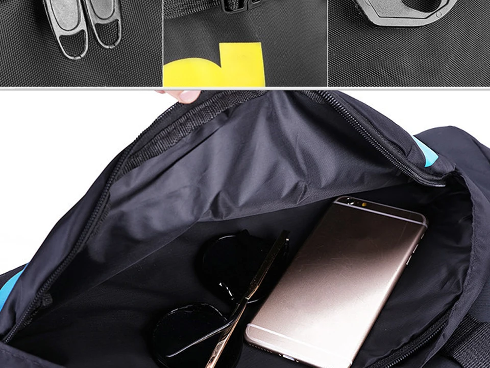 Men Sport Gym Bag Women Fitness Waterproof Outdoor Separate Space For Shoes Travel Handbag Backpack