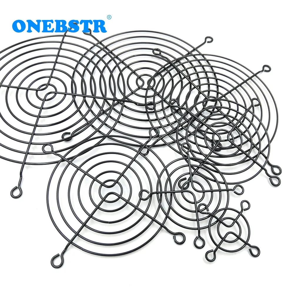 Крышка вентилятора охлаждения для процессора железная сетка 4 см 5 6 8 9 12 13 14 черный