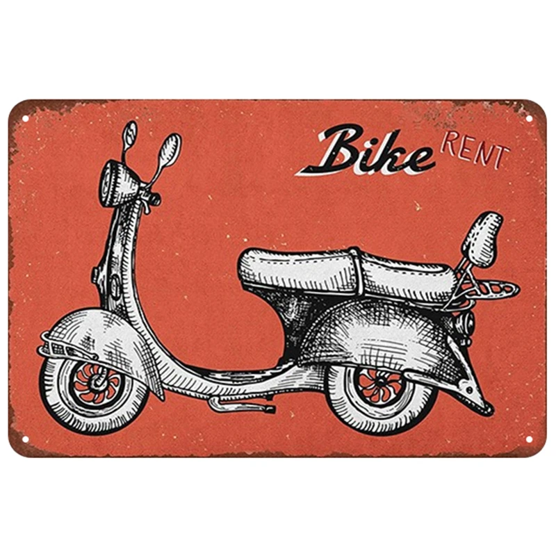 Vespa табличка металлическая винтажная жестяная вывеска Pin Up потертый шик Декор винтажные металлические знаки украшение бара металлический плакат для паба металлическая пластина - Цвет: 22