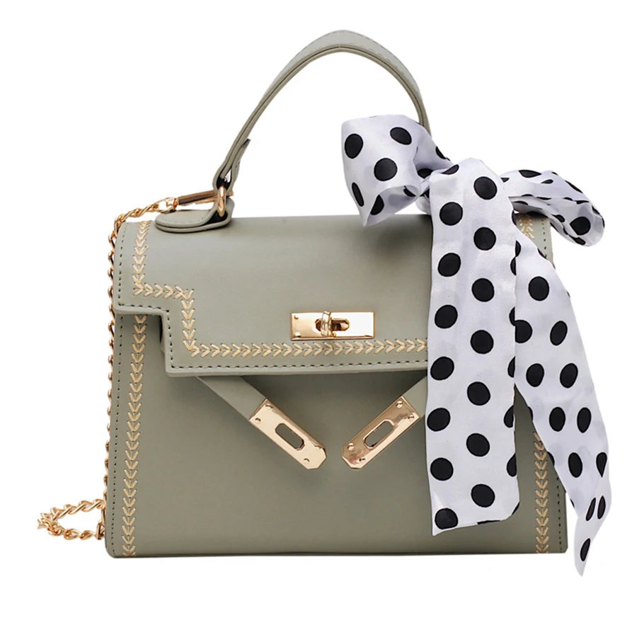 Дизайнерские новые сумки через плечо с замком для женщин повседневные