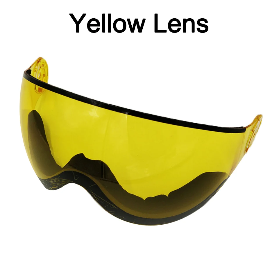 Yellow Lens LOCLE лыжный шлем с очками интегрированный PC+ EPS CE сертификация лыжный шлем для женщин и мужчин лыжный сноуборд Снежный шлем - Цвет: Yellow Lens
